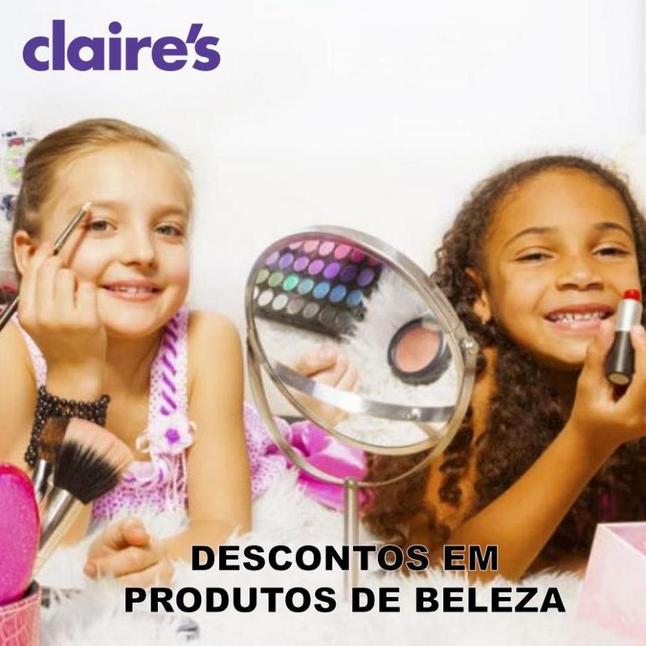 Descontos em produtos de beleza. Claire's (2022-05-09-2022-05-09)