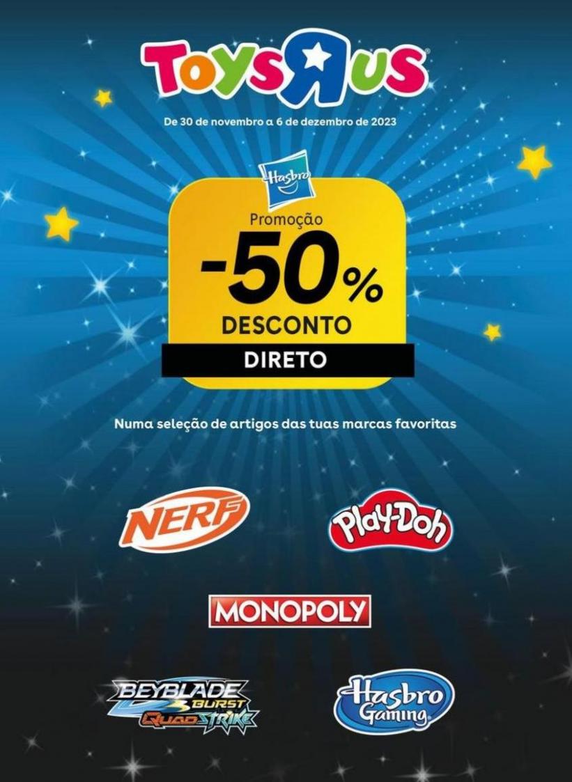 Hasbro -50% Desconto direto. Toys R Us (2023-12-06-2023-12-06)
