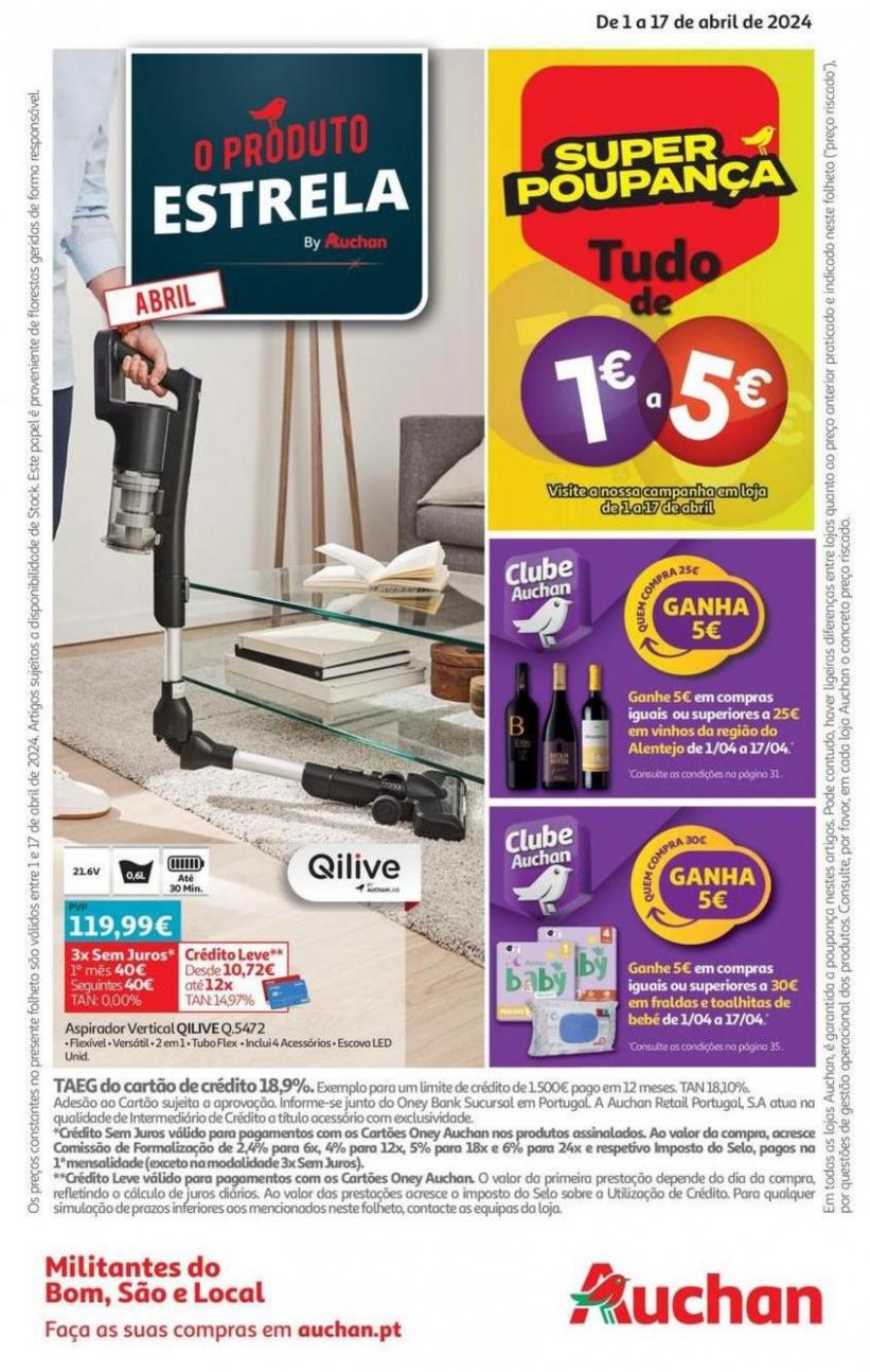 Folheto Preços Redondos. Auchan (2024-04-17-2024-04-17)