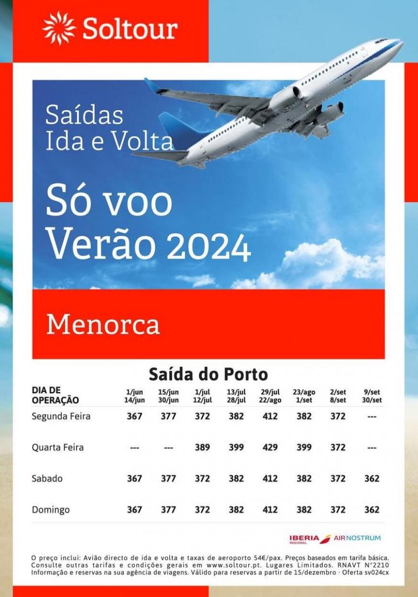 Só voo verão Menorca. Soltour (2024-09-09-2024-09-09)